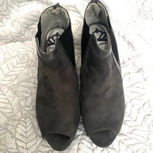 Fergalicious Open-Toe High Heel Boots
